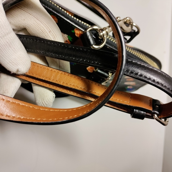 Coach Satchel Crossbody Purse Doomed Sierra Tea Rose Floral Print #F57924 - Picture 8 of 16